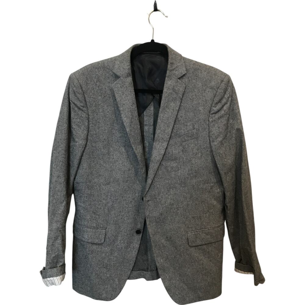 John Varvatos USA Blazer Suit Jacket Mens Size 40R Gray 2 Button Front Lined